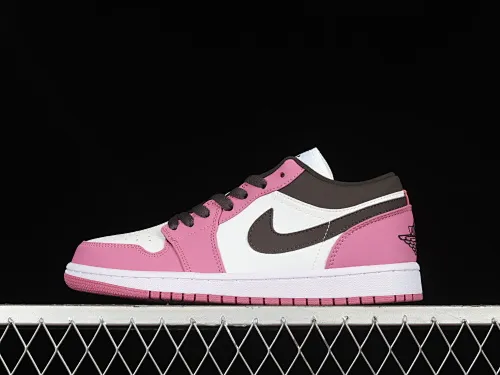 All categories Air Jordan Jordan series basketball shoes Air Jordan 1 Low Z version Air Jordan 1 Low AJ1 Joe 1 white pink black hook low-top casual sneakers DC1767-160